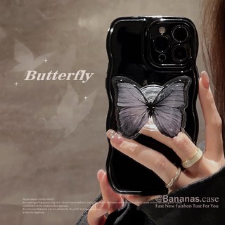 Ốp Điện Thoại Silicon In Hình Bướm Đen Cho iPhone 14 Plus 14 13 12 11 Pro Max