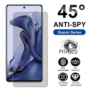 Kính Cường Lực Chống Nhìn Trộm Full Màn Cho Xiaomi Mi Poco X5Pro X4 X3 NFC C40 F3 F4 M3 M4 M5 12Lite 12T 11T 10T 9T Redmi Note 7 8 9 10 11 12 12S 9S 10S 11S 9A 9C 10C 10A
