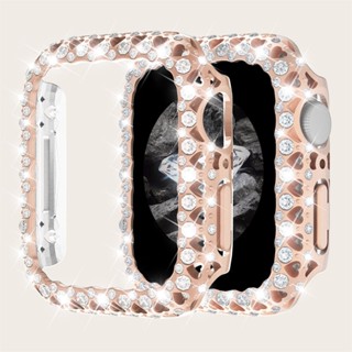 Ốp Bảo Vệ Mặt Đồng Hồ Apple Watch Series 8 7 45mm 8 / 7 Đính Kim Cương Lấp Lánh