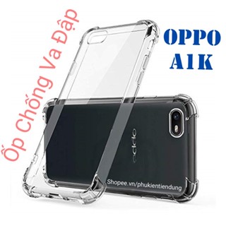 Ốp Lưng Oppo A1k Dẻo Trong Suốt Chống Va Đập Có Gù Bảo Vệ 4 Gốc Silicon Cao Cấp