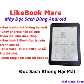 Máy Đọc Sách Likebook Mars T80D 7.8 Inch Màn Hình e-ink Chạy Android