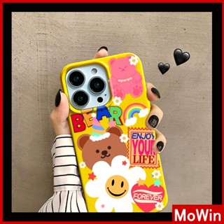 For iPhone 14 Pro Max iPhone Case Yellow Glossy TPU Soft Case Shockproof Protection Camera Cartoon Cute Flower Style Compatible with iPhone 13 Pro max 12 Pro Max 11 xr xs 7Plus 7 8