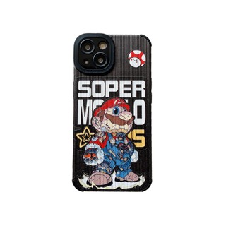 Ốp Điện Thoại Chống Sốc In Hình Mario Cho iPhone 14 / 13 / 12 / 11 / X / 8 / 7P