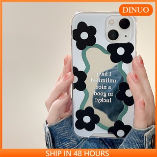 Ốp lưng iphone Ốp Điện Thoại Mặt Gương Họa Tiết Hoa Cho Apple 13iPhone14proPromax xs/6/7/8 Dinuo case
