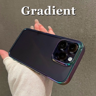 Ốp Điện Thoại Dẻo Màu Gradient Sang Trọng Chống Sốc Cho iPhone 12 13 14 Pro Max iPhone 14 Pro Max 14 Plus