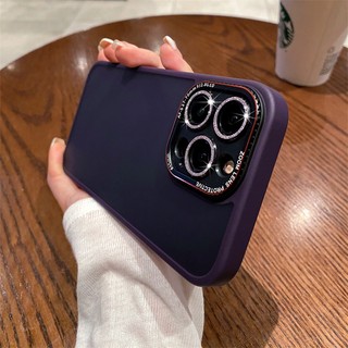 Ốp Điện Thoại Nhựa Cứng Kim Tuyến Mờ Chống Sốc Chống Dấu Vân Tay Cho iPhone 12 13 14 Pro Max 14 Plus