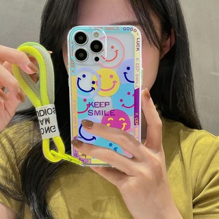 Ốp Điện Thoại Dẻo Trong Suốt Họa Tiết Mặt Cười Nhiều Màu Cho iPhone 11 12 13 14 Pro Max 12 Mini X XR Xs Max 7 8 SE 14 Plus