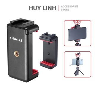 Ngàm kẹp điện thoại Ulanzi ST-07 mẫu giá rẻ tích hợp 2 ngàm 1/4 inch và 1 ngàm chuyển Hotshoe gắn đèn hoặc micro