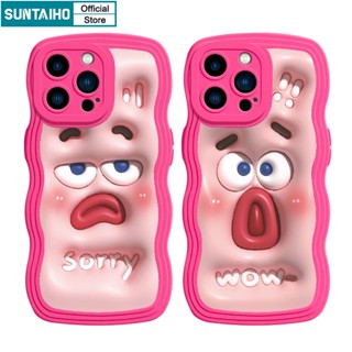 Suntaiho Ốp lưng iphone Ốp Điện Thoại silicon mềm biểu cảm vui nhộn thích hợp cho iPhone 14 12 13 11 Pro Max XS X XR XS Max 7 8 Plus