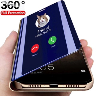 Ốp Điện Thoại Nắp Lật Tráng Gương Cho iPhone 13 12 11 Pro Max Mini