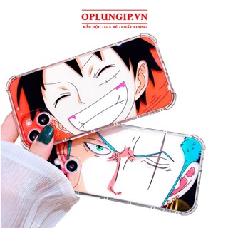 Ốp lưng iphone trong suốt Luffy zoro in thấu cho iphone 14 13 pro max 11 12 pro max mini x xr xs max 6 s 7 8 plus