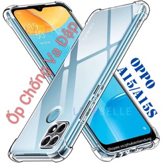 Ốp Lưng Oppo A15 / A15s Dẻo Trong Suốt Chống Va Đập Có Gù Bảo Vệ 4 Gốc Silicon Cao Cấp