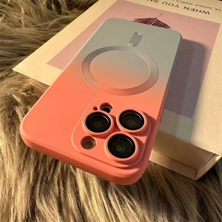 【Pink+Grey Blue color】Ôp Điện Thoại Silicon Dẻo Màu gradient Thời Trang Cho compatible for iphone 14 pro max 13 pro max 12 pro max 11 pro max case