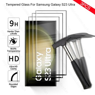 Set 3 Kính Cường Lực 9D Bảo Vệ Màn Hình Điện Thoại Samsung Galaxy S 23 S23 Ultra Plus Samsung S23Ultra S23 + 5G 2023