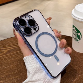 Sang Trọng Ốp Điện Thoại iPhone 14 plus 13 12 Pro max case ốp lưng điện thoại iphone 14 promax Cứng Trong Suốt Lấp Lánh Chống Sốc Kèm Ngăn Đựng lens Cho iP 12 13 14 Pro max 14 plus