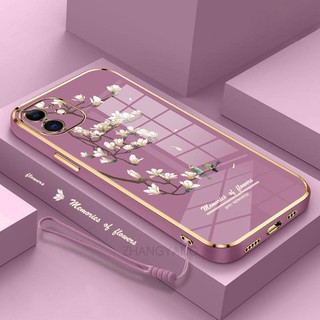 Ốp Điện Thoại gel silica Mềm Mạ Điện Họa Tiết Hoa Lan Trắng Cho iPhone 11 11 pro 11 pro max