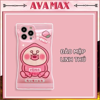 Ốp Lưng Iphone Vỏ Kẹo Nền Bóng Đào Linh Thú 7plus/8plus/x/xs/11/12/13/14/pro/max/promax