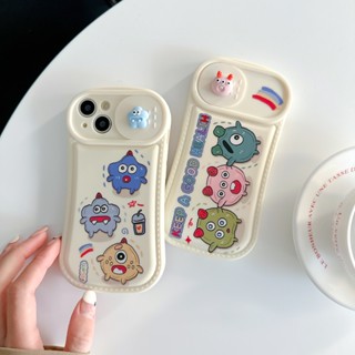 Ốp Điện Thoại silicone Mềm Chống Sốc Chống Bụi Hình Quái Vật Cho iPhone 11 12 Pro Max 11 12 Pro Max13 13 Pro Max 14 Pro Max