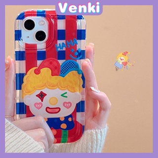 Case For iPhone 14 Pro Max Soft TPU Clear Jelly Airbag Case Cute Cartoon Clown Camera Protection Shockproof For iPhone 14 13 12 11 Plus Pro Max 7 Plus X XR