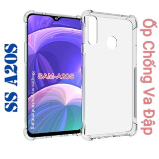 Ốp Lưng Samsung A20s Dẻo Trong Suốt Chống Va Đập Có Gù Bảo Vệ 4 Gốc Silicon Cao Cấp