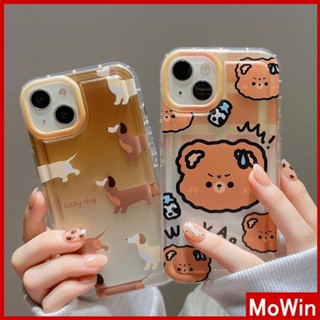 For iPhone 14 Pro Max iPhone Case Clear Case TPU Soft Case Airbag Reinforced Shockproof Brown Cute Bear Compatible with iPhone 13 Pro Max iPhone 12 Pro Max 11 7Plus 6Plus XR xs