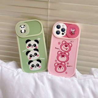 Ốp Điện Thoại Iphone Tpu Mềm Panda Lotso nắp trượt Cho IPhone 7Plus XR 11 13 12 Pro Max 11 Pro Max X XS Max 8Plus sc006
