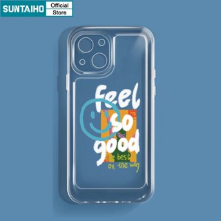 Suntaiho Ốp lưng iphone Ốp Điện Thoại mềm trong suốt mặt cười thích hợp cho iPhone 11 Pro Max 13 12 11 14Pro X XS XR XSMAX 7Plus 8Plus