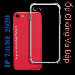 Ốp Lưng iPhone 7 / 8 / SE 2020 Dẻo Trong Suốt Chống Va Đập Có Gù Bảo Vệ 4 Gốc Silicon Cao Cấp