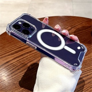 Ốp Điện Thoại  iPhone 14 Pro Max 11 12 13 Pro Max Plus ốp lưng iphone 14 pro max trong suốt bảo vệ camera magnética Trong Suốt Chống Sốc Từ Tính Sang Trọng Cho