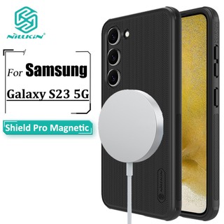 Ốp Điện Thoại Nillkin Bằng TPU + PC Siêu Mỏng Mặt Nhám Từ Tính Chống Sốc / Dấu Vân Tay Cho Samsung Galaxy S23