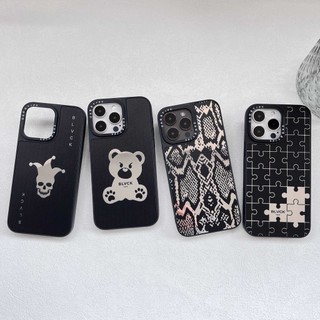 Ốp Điện Thoại Màu Đen Tráng Gương Sang Trọng Cho iPhone 14ProMax 13 12 11