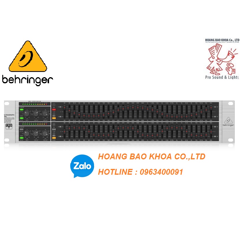 FBQ3102HD Lọc xì Equalizer Behringer