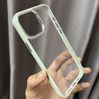 ốp lưng cao cấp x&amp;m 13promax xanh mint lưng cứng viền màu