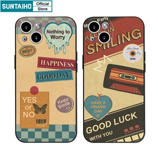 Suntaiho Ốp lưng iphone Ốp Điện Thoại silicon mềm kiểu trái tim và chữ thích hợp cho iPhone 11 Pro Max 14 12 13 XS X XR XS Max 7 8Plus