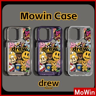 For iPhone 14 Pro Max iPhone Case Acrylic Hard Case HD Clear Case Plating Button Shockproof Purple Cartoon Black Compatible For iPhone 13 Pro max 12 Pro Max 11 xr 7plus 6splus
