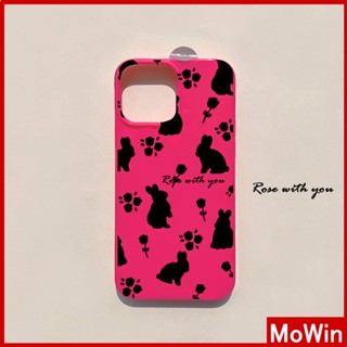 For iPhone 14 Pro Max iPhone Case Rose Pink Glossy TPU Soft Case Shockproof Protection Camera Flowers Rabbit Compatible with iPhone 13 Pro max 12 Pro Max 11 xr xs max 7Plus 8Plus