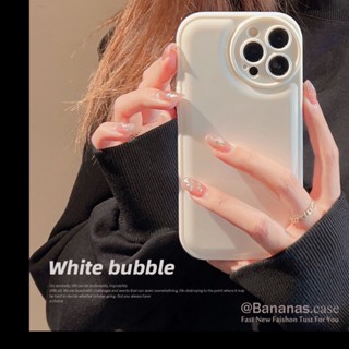 Ốp Điện Thoại Dẻo Họa Tiết Bong Bóng Trắng Độc Đáo Cho iPhone 14 Plus 14 13 12 11 Pro Max X Xr Xs Max 7 8 Plus SE2020