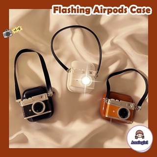 Vỏ Bảo Vệ Hộp Sạc Tai Nghe Bluetooth AirPods Pro 2 AirPods 1 2 Bằng Silicon Mềm Màu Trơn Hình Máy Ảnh Polaroid Kiểu Vintage
