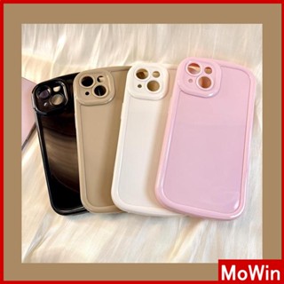 For iPhone 14 Pro Max iPhone Case Glossy Cream Gentle Cute Airbag Shockproof Cover Camera Protection Pink White Black Compatible with iPhone 13 Pro max 12 Pro Max 11 xr xs 7Plus