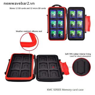 【new】 Memory Card Case Waterproof Supper Tough SD Card Holder Box For 12pcs SD/TF Card Case .