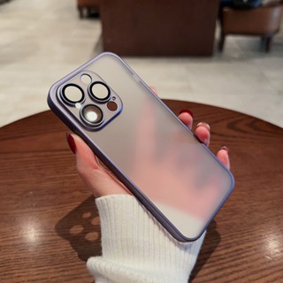 Ốp Điện Thoại iPhone 14 plus 13 12 14 Pro max case ốp lưng điện thoại iphone 14 13 12 promax PC Cứng Nhám Trong Suốt Chống Sốc Bảo Vệ Ống Kính Sang Trọng Cho iP 12 13 14 Pro Max 14 Plus