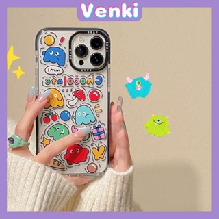 Case iPhone 11 Thicken Soft Silicone Big Hole Case Cute Graffiti Cartoon Ghost Camera Protection Shockproof Back Cover Compatible for iPhone 14 13 12 11 Pro Max 7 8 Plus X XR XS