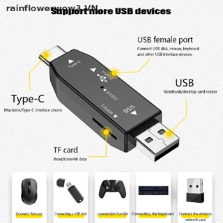 Đầu Đọc Thẻ Nhớ Mini USB2.0 Type-C Có Giao Diện USB Cho Điện Thoại / Máy Tính