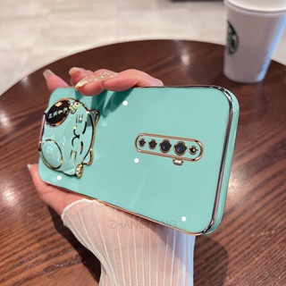 ốp lưng oppo reno 2f reno 2 reno Ốp Điện Thoại TPU Mềm Viền Mạ 3D Có Giá Đỡ Hình Mèo Cho oppo reno 2f reno 2 reno
