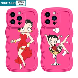 Suntaiho Ốp lưng iphone Ốp điện thoại silicon mềm kiểu cô gái thích hợp cho iPhone 14 12 13 11 Pro Max XS X XR XS Max 7 8 Plus