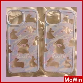 For iPhone 14 Pro Max iPhone Case Soft Case TPU Clear Case Plating Button Shockproof Cartoon Cute Bunny Compatible For iPhone 13 Pro Max 12 Pro Max 11 Pro Max 7plus XR xs max