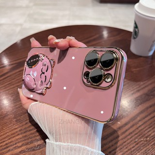 ốp lưng iPhone 12 iPhone 12 Pro iPhone 12 Pro Max Ốp Điện Thoại TPU Mềm Viền Mạ 3D Có Giá Đỡ Hình Mèo Cho iPhone 12 iPhone 12 Pro iPhone 12 Pro Max