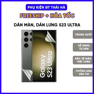 Dán màn hình, Dán Lưng S23, S23 Ultra PPF, Rock Space Chống Bám Vân Tay, Trong Suốt Bảo Vệ Màn Hình - MobileCity Thái Hà