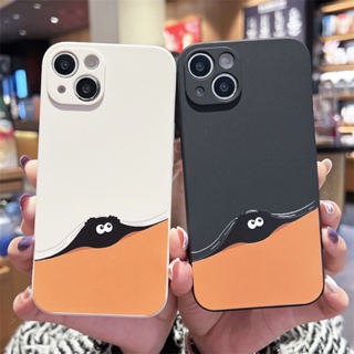 Straight Edge Casing Hauwei Nova 8 7i 7 6 SE 5T 3 3i 3E 4E Y7A Y6P Y9S Y6 Y7 Pro Y9 Prime 2019 Honor 20 Mate 50 Pro+ 40 30 20 Pro 5G P30 P20 Lite Cute Cartoon Eggette Couple Simple Black White Fine Hole Shockproof Soft Phone Case MDD 25