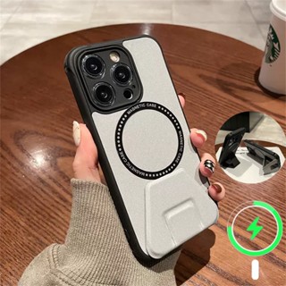 ốp lưng iphone 14 pro max chống sốc Ốp Điện Thoại  iPhone 13 Pro Max 12 11 Pro Max case iPhone 14 pm Plus magnética Da Kèm Giá Đỡ 2 Trong 1 Sang Trọng Chống Sốc Cho